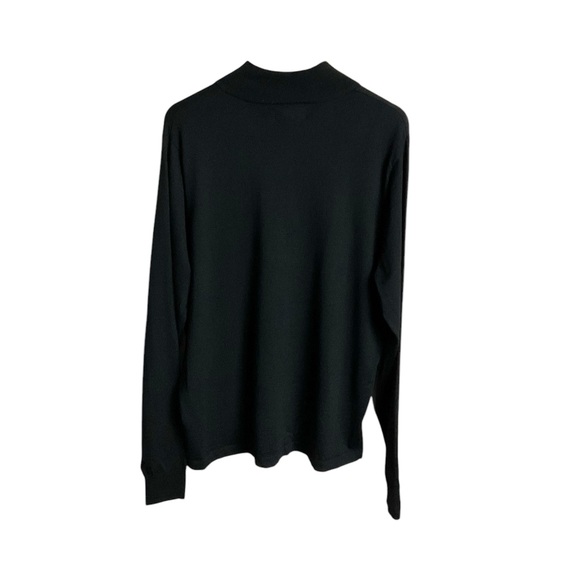 Nordstrom Men’s Black Wool Blend Lightweight Mock Neck Sweater Size XL New‎ - Picture 3 of 5